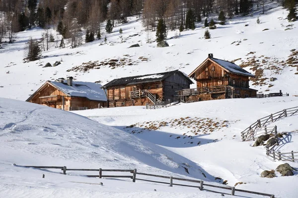 Stallersattel Tirol Oriental Derreggen Pasto Cabana Cabana Cabana Montanha — Fotografia de Stock