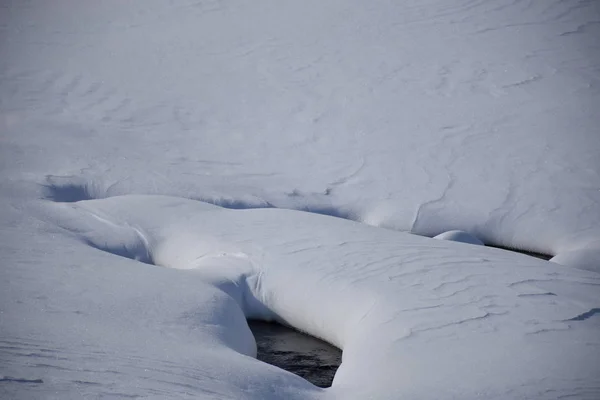 Curso Schneiter Bach Inverno Stallersattel — Fotografia de Stock