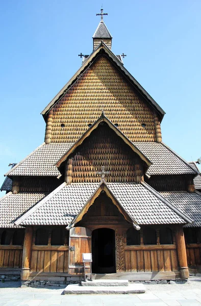 Igreja Heddal Stave Noruega — Fotografia de Stock