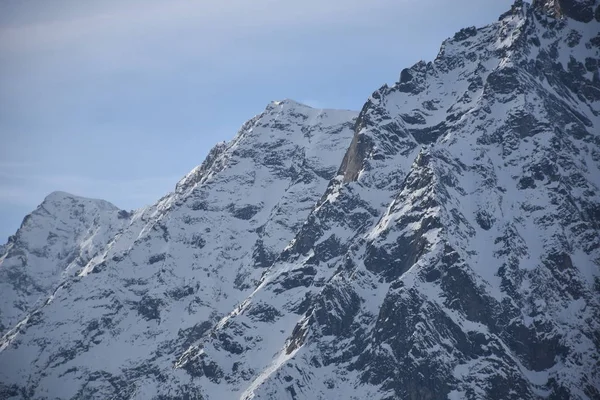 Stallersattel Defereggen Jakob Ijs Licht Schaduw Winter Sneeuw — Stockfoto