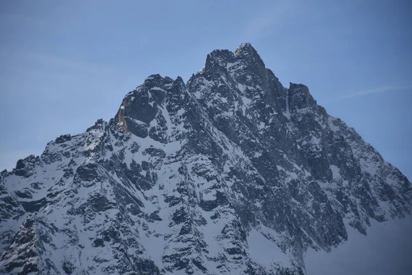 Stallersattel Defereggen Östtirol Pass Stängd Vintern Gräns Statsgräns — Stockfoto