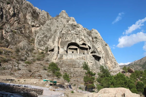 Βασιλικοί Τάφοι Της Amasya — Φωτογραφία Αρχείου