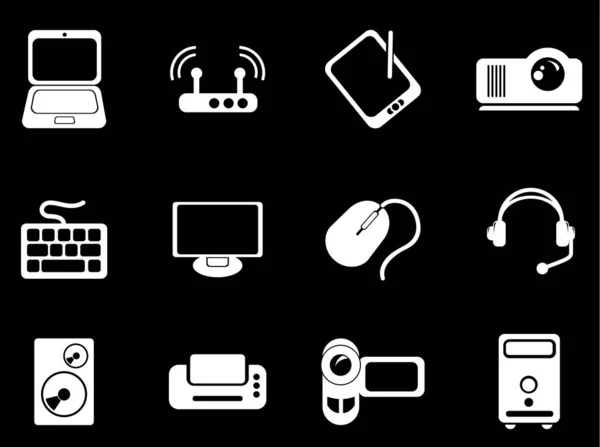 Computer Equipment Simply Symbols Web User Interface — Stock Photo, Image