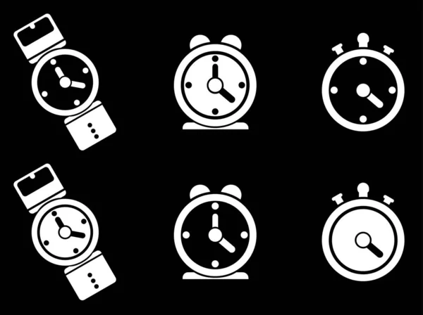 Часы Просто Символ Веб Иконок Пользовательского Интерфейса — стоковое фото