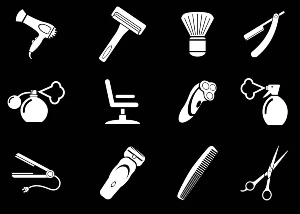 Barbería Simplemente Símbolo Iconos Web Interfaz Usuario —  Fotos de Stock