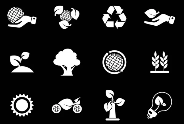 Ecology Simply Symbols Web User Interface — Stock Photo, Image