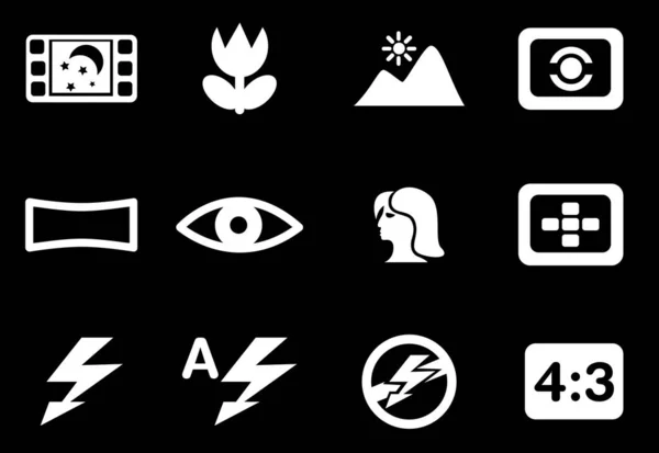 Modes Photo Simply Symbols Web User Interface — Stock Photo, Image