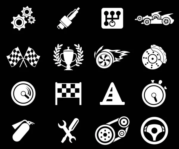 Racing Simply Symbols Web User Interface — Stock Photo, Image