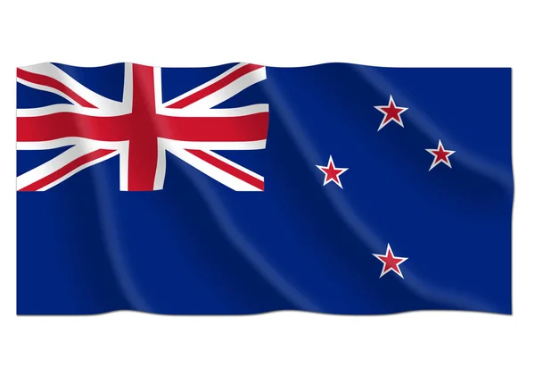 Yeni Zelanda Pasifik Okyanusu Nun Güneybatısında Bağımsız Bir Ada Ülkesidir — Stok fotoğraf