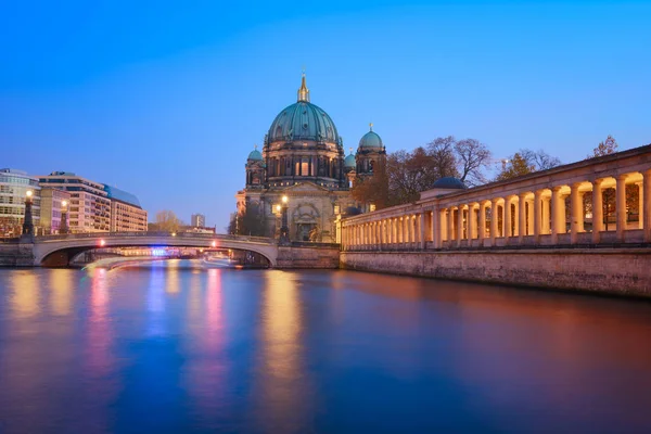 Catedral Berlín Hora Azul — Foto de Stock