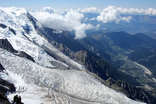 Ледники Монт Блан Франции — стоковое фото