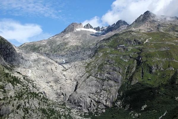Pochodzenie Rhone Valais Szwajcaria — Zdjęcie stockowe