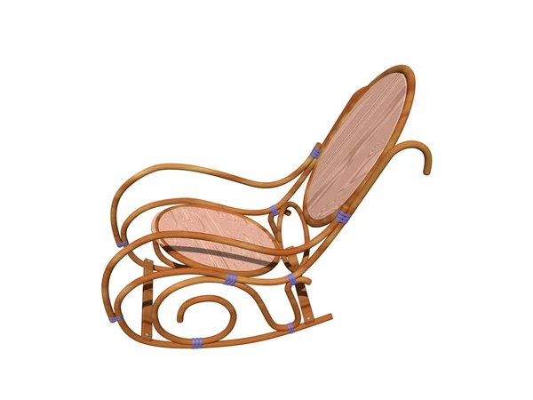Cadeira Balanço Mobiliário Estar — Fotografia de Stock