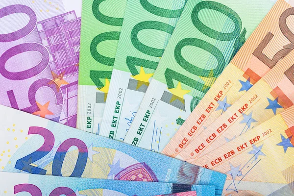 Billets Euros 500 100 Euros Détail — Photo