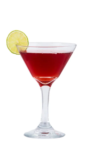 Cocktail Margarita Con Una Fetta Lime — Foto Stock