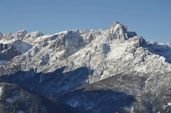 Italky Jižní Tyrolsko Dolomity Sexten Sexten Dolomites Helma Innichen Zimní — Stock fotografie