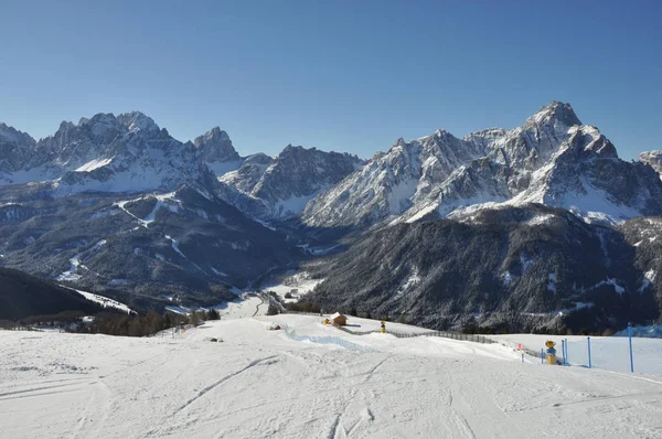 Włochy Południowy Tyrol Dolomity Sexten Sexten Dolomity Ster Innichen Sporty — Zdjęcie stockowe