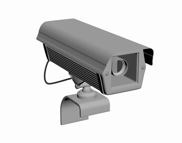 Security Camera Isolated White Background — Stock Photo, Image