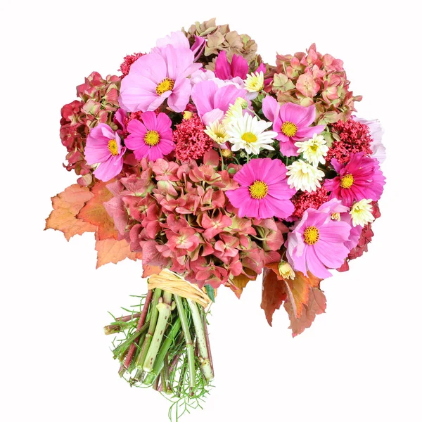 Bouquet Mit Kosmetik Und Hortensien — Stockfoto