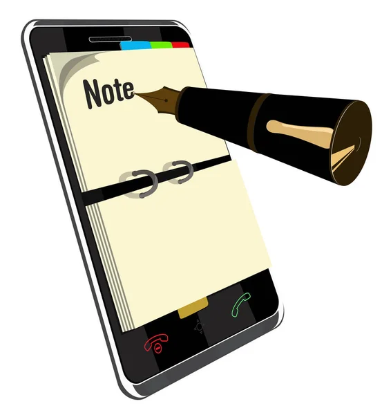 Obs App För Smart Phone Vektor Illustration — Stockfoto