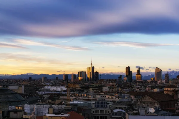 Veduta Milano Del Duomo Vista Dal Tetto Del Duomo Milano — Foto Stock