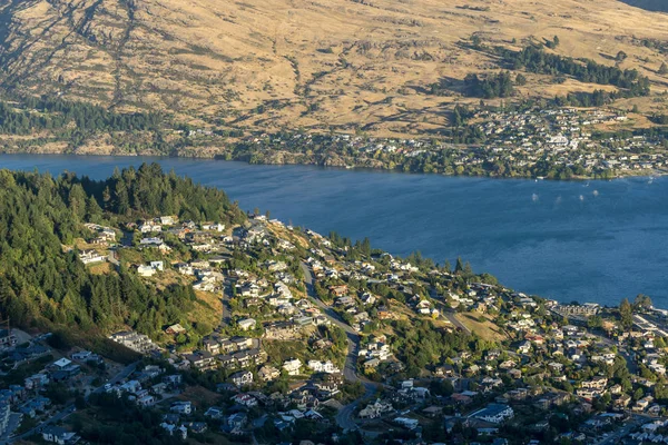 Queenstown View Skyline Gondola Viewpoint Deck Taken Summer New Zealand — Stock Photo, Image