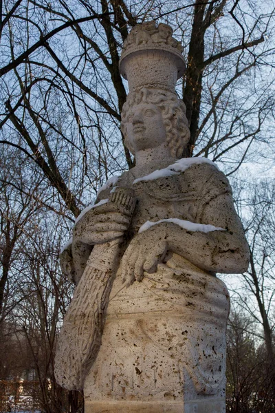 Scultura Nel Parco Friedrichshain — Foto Stock