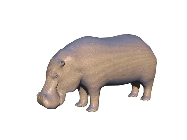 Hipopotama Zwierząt Hipopotama Dzikich Zwierząt — Zdjęcie stockowe