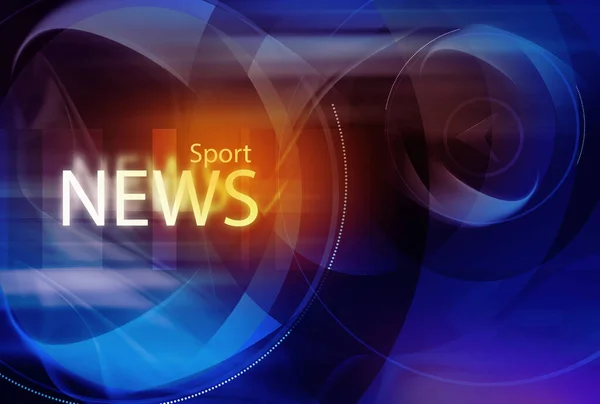 Graphical Digital Sport News Background News Text — Stock Photo, Image