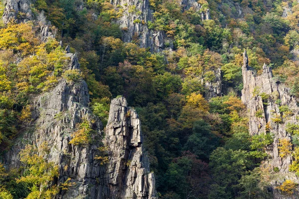 Bodetal Tor Herbst Harz — Fotografia de Stock