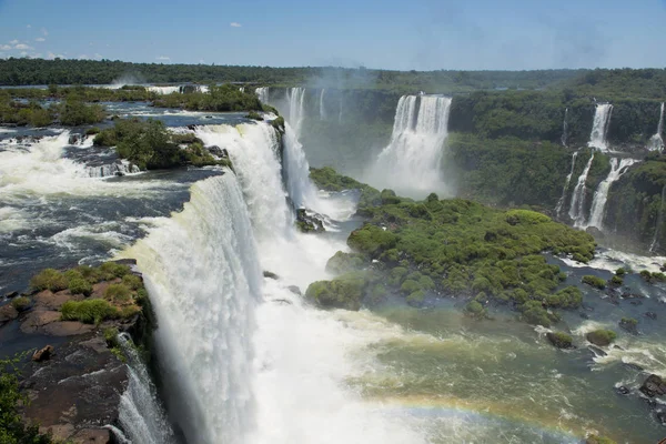 Den Magnifika Garganta Del Diablo Iguazu Falls Sju Naturliga Underverk — Stockfoto