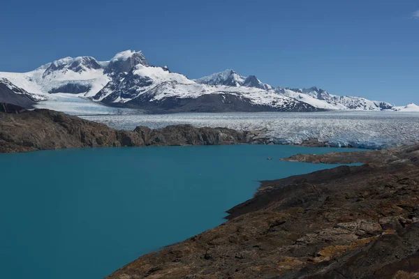 Upsala Gleccser Argentino Tóhoz Tartozó Közelében Estancia Cristina Patagonia Kilátóból — Stock Fotó