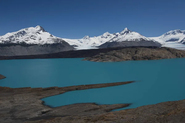 Upsala Gleccser Argentino Tóhoz Tartozó Közelében Estancia Cristina Patagonia Kilátóból — Stock Fotó