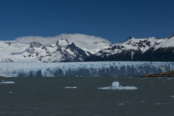 Nézd Meg Egyik Fronton Gleccseren Perito Moreno Los Glaciares Nemzeti — Stock Fotó