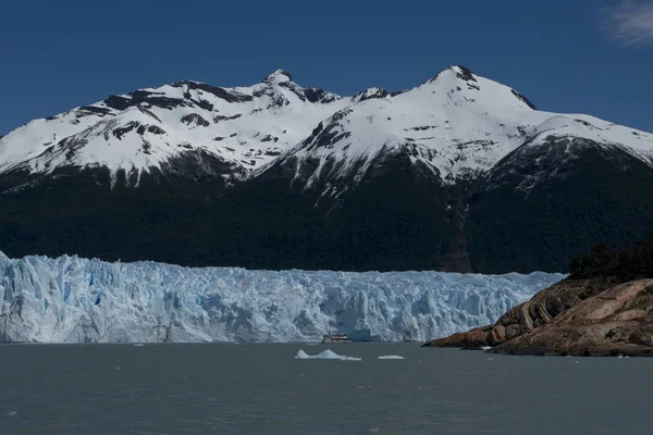Nézd Meg Egyik Fronton Gleccseren Perito Moreno Los Glaciares Nemzeti — Stock Fotó