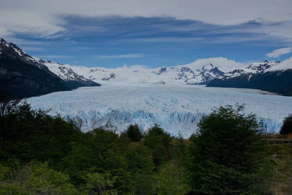 Uitzicht Een Van Fronten Van Gletsjer Perito Moreno Het Los — Stockfoto