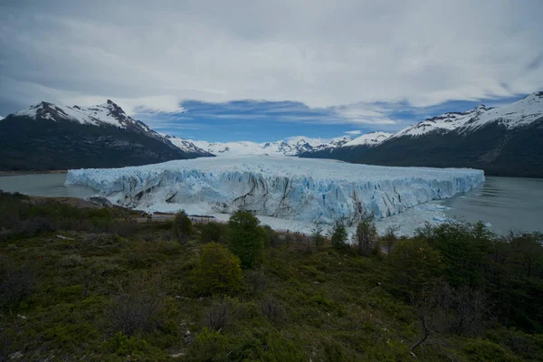 Nézd Meg Egyik Fronton Gleccseren Perito Moreno Los Glaciares Nemzeti — Stock Fotó