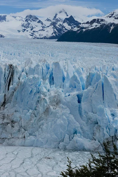 Vista Uno Los Frentes Del Glaciar Perito Moreno Parque Nacional —  Fotos de Stock