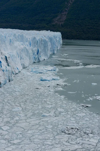 Вид Один Фронтів Льодовик Періто Морено Лос Ґласіарес Національний Парк — стокове фото