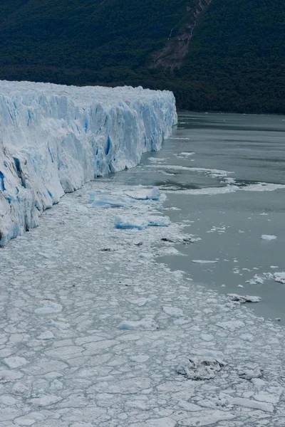 Vue Une Des Façades Glacier Perito Moreno Dans Parc National — Photo