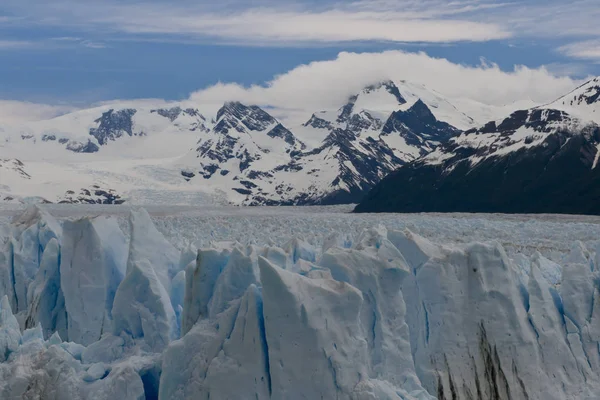 Nézd Meg Egyik Fronton Gleccseren Perito Moreno Los Glaciares Nemzeti — Stock Fotó