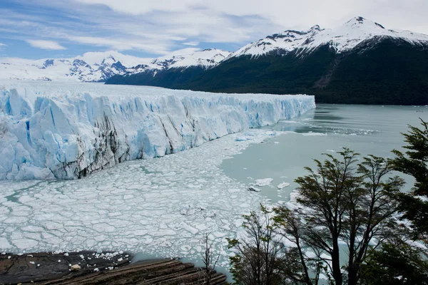 Uitzicht Een Van Fronten Van Gletsjer Perito Moreno Het Los — Stockfoto