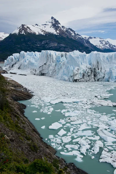 Nézd Meg Egyik Fronton Gleccseren Perito Moreno Los Glaciares Nemzeti — Stock Fotó