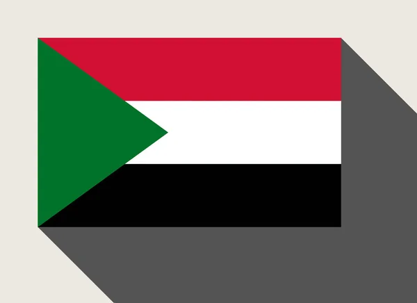 Sudan Flag Flat Web Design Style — Stock Photo, Image