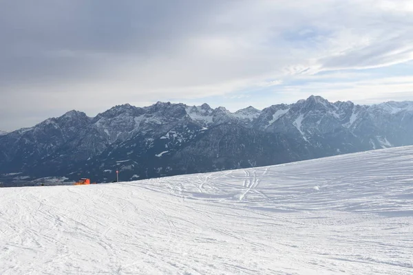 Skigebied Skigebied Skigebied Piste Berg Zettersfeld Lienz Lift — Stockfoto