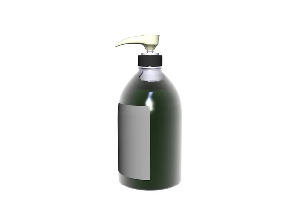 Butelka Kosmetyczna Izolowana Białym Tle — Zdjęcie stockowe