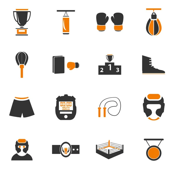 Boxing Simply Icons Web User Interfaces — Stock Photo, Image