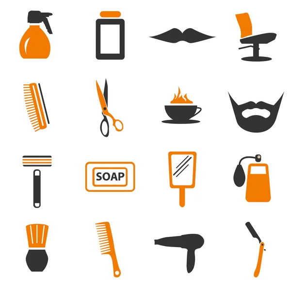 Barbería Simplemente Iconos Para Web Las Interfaces Usuario —  Fotos de Stock