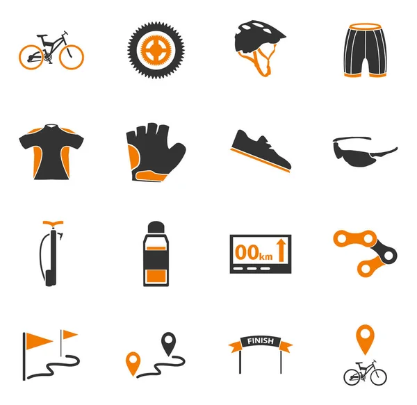 Bicicleta Simplemente Iconos Para Web Las Interfaces Usuario —  Fotos de Stock