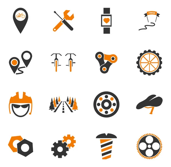 Bicicleta Simplemente Iconos Para Web Las Interfaces Usuario — Foto de Stock